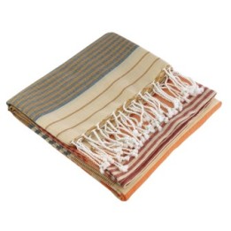Fouta aus biologischer Baumwolle, SUD Kollektion, India Gold - 100x200cm - Karawan