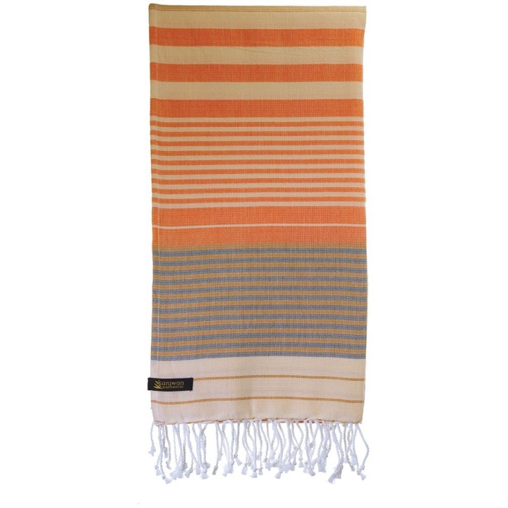 Fouta in cotone biologico, Collezione SUD, India Gold - 100x200cm - Karawan