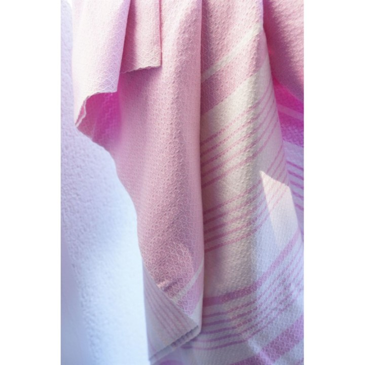 Fouta en coton biologique, Collection White Sand, Parme -200x100cm - Karawan