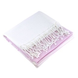 Fouta en coton biologique, Collection White Sand, Parme -200x100cm - Karawan