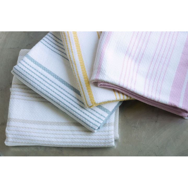 Fouta en coton biologique, Collection White Sand, Parme -200x100cm - Karawan