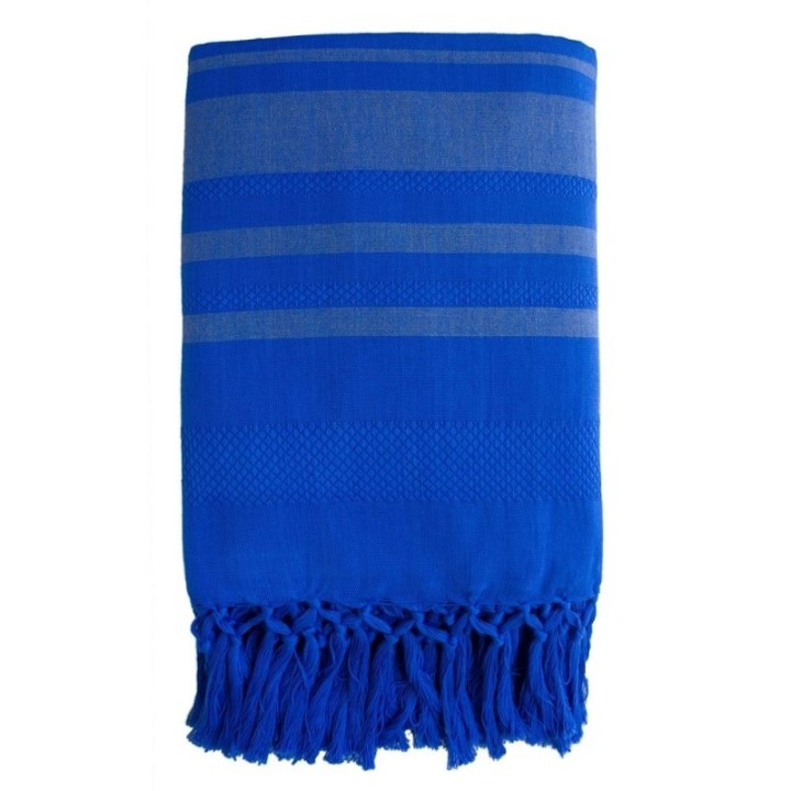 Fouta aus biologischer Baumwolle, Garden Collection, Blueberry - 90x160cm - Karawan