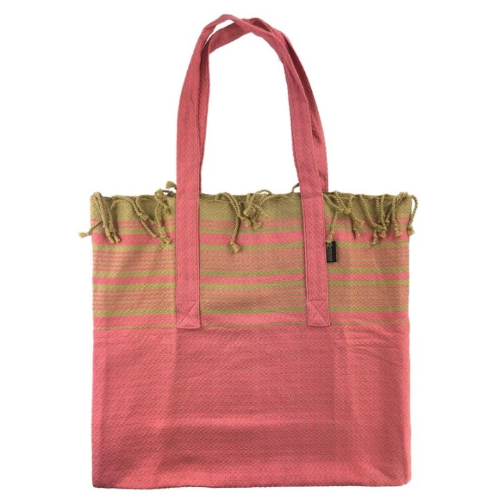 Fouta aus biologischer Baumwolle, SUD Kollektion, Terra Cotta - 100x200cm - Karawan