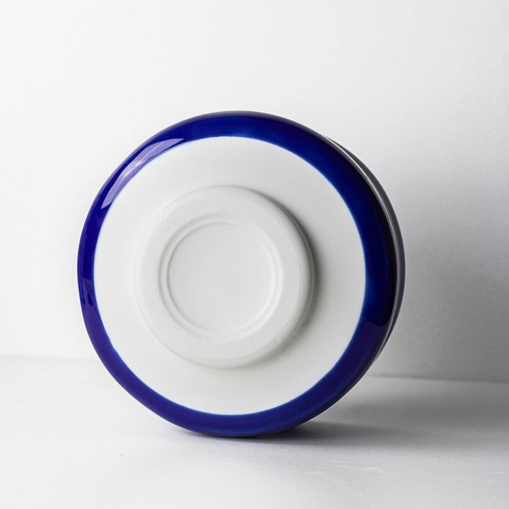 Bol de cérémonie Chawan bleu, en argile et céramique - 0,5L - Aromandise