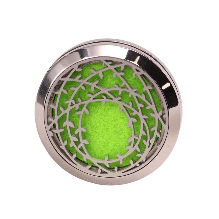 Clip'Arôme - Diffuseur d'huiles essentielles pour voiture en inox - Couronne - ZEN'Arôme