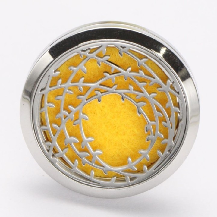 Clip'Arôme - Diffuseur d'huiles essentielles pour voiture en inox - Couronne - ZEN'Arôme