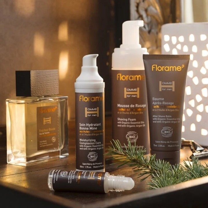 Déodorant bille Bio pour homme - Fraîcheur Cèdre, efficacité 24h - 50ml - Florame