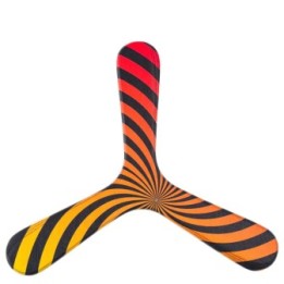 Handgefertigter Bumerang aus Holz für Erwachsene, Spirale  - 24cm - Wallaby Boomerangs