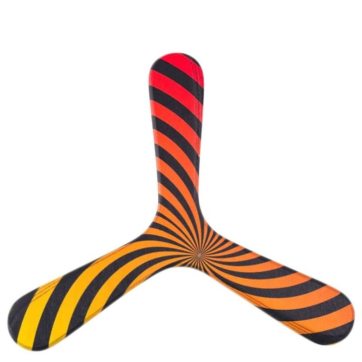 Handgefertigter Bumerang aus Holz für Erwachsene, Spirale  - 24cm - Wallaby Boomerangs