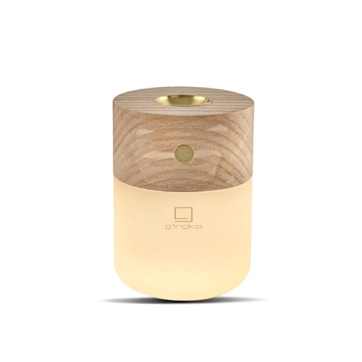 Smart Lamp Diffuser à chaleur douce, en bois de frêne blanc - Gingko Design