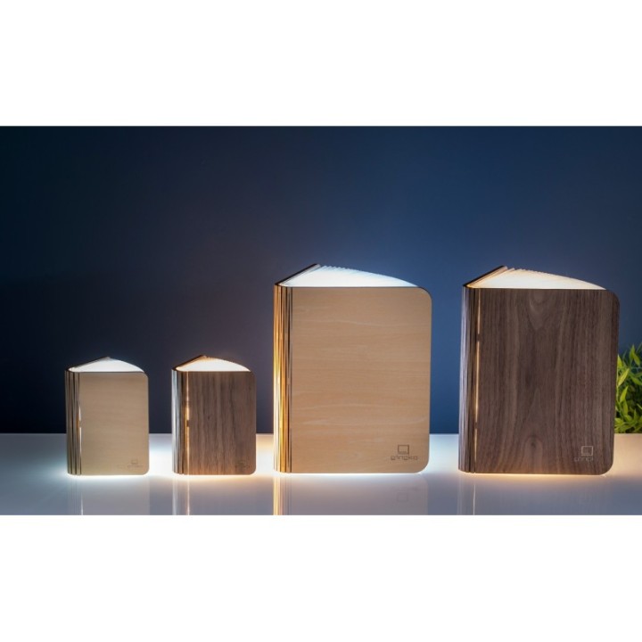 Smart Book Light, le livre lumineux intelligente en bois d'érable - Gingko Design