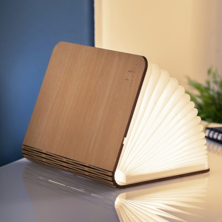 Smart Book Light, das intelligente Leuchtbuch aus Ahornholz - Gingko Design