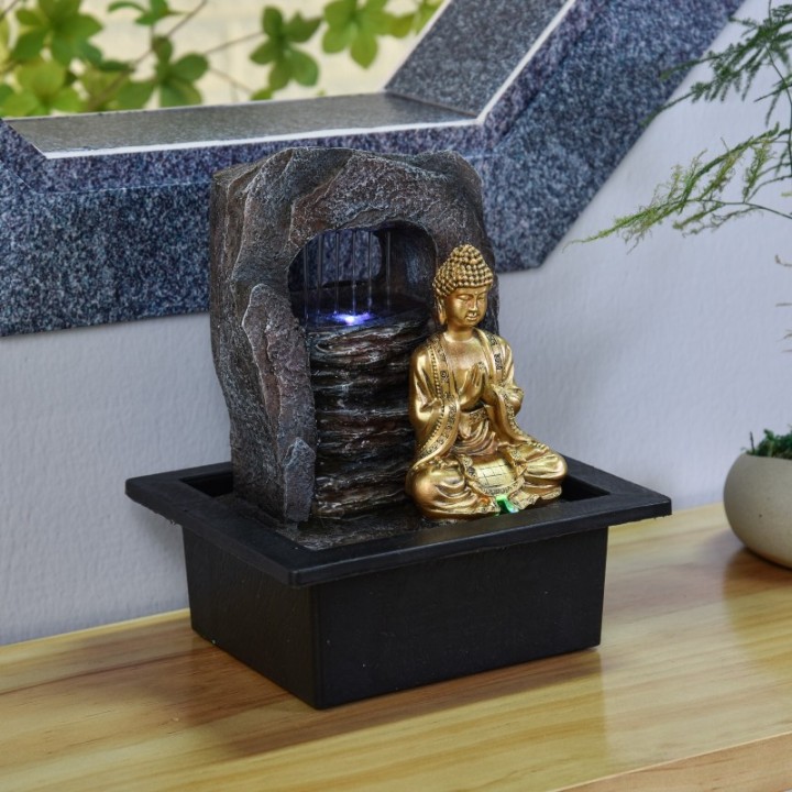 Zimmerbrunnen - "Zen Dao" (mit Buddha & LED-Beleuchtung) - Zen'Light