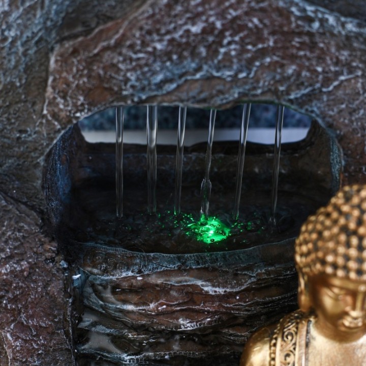 Zimmerbrunnen - "Zen Dao" (mit Buddha & LED-Beleuchtung) - Zen'Light