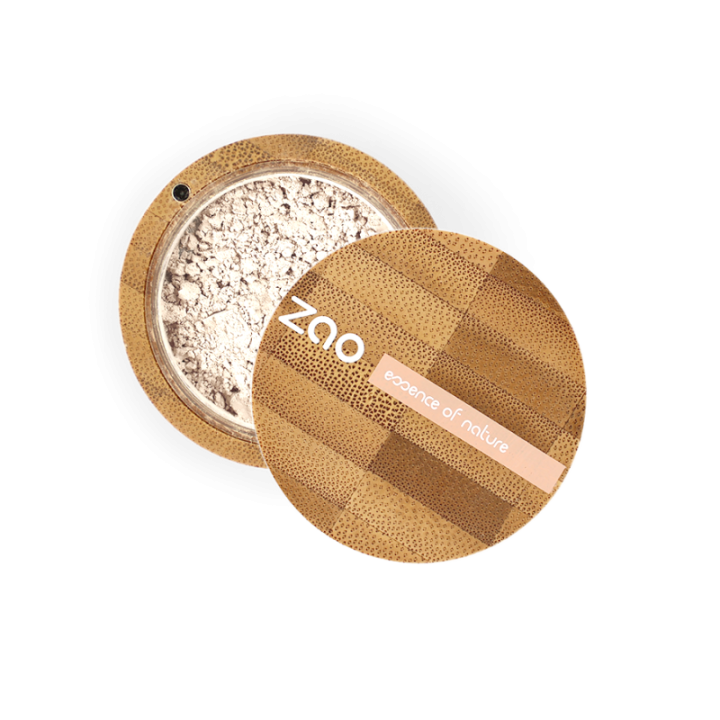 Fond de teint poudre - Mineral Silk, BIO & Vegan - N° 500, Matifiant / Invisible - 13,5g - Zao