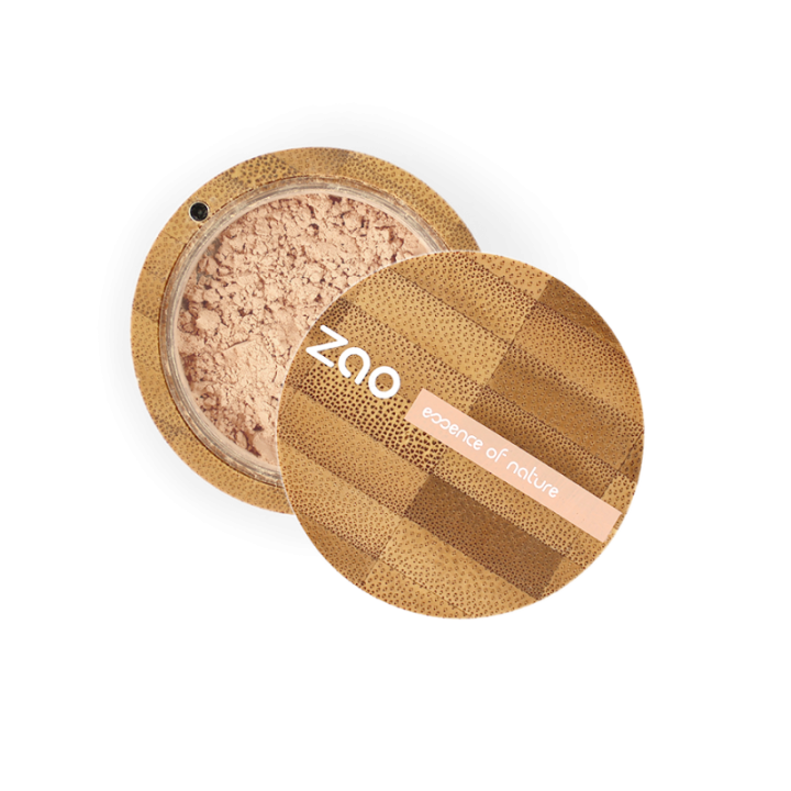Puderfoundation, Mineral-Silk, BIO & Vegan - N°501, Klar beige - 13,5g - Zao