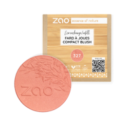 Fard polvere compatta, Bio & Vegan - N° 327, Rosa corallo - Zao