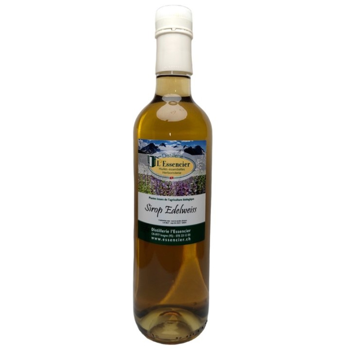 Natürlicher & BIO-Sirup mit Edelweiss aus dem Wallis - 500ml - L'essencier