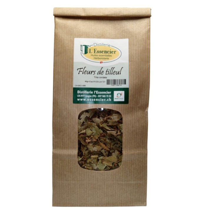 Fiori di tiglio biologici svizzeri (Tilia cordata) - 40g - L'essencier