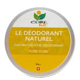 Déodorant crème Suisse & BIO au bicarbonate, Ylang Ylang - 60g - Curenat