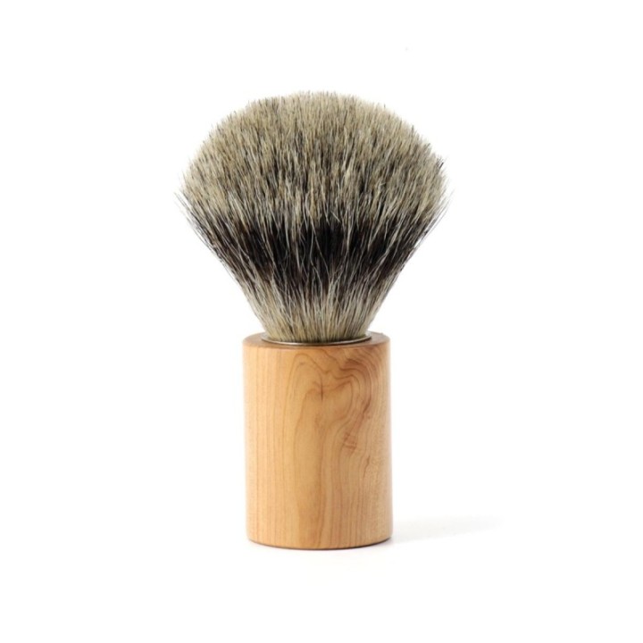 Pennello da barba "1990 Collection" in legno di ginepro e puro pelo di tasso - Gentleman Barber