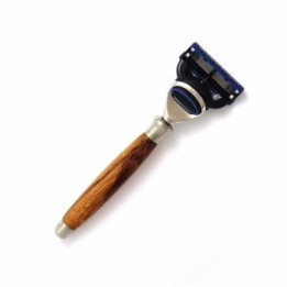 Rasoir Gillette Fusion en bois de serpent & inox - Gentleman Barbier