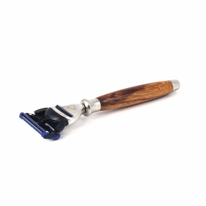 Gillette Fusion Rasiermesser aus Schlangenholz & Edelstahl - Gentleman Barbier
