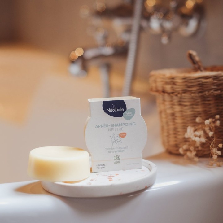 Feste BIO Haarspülung, für die ganze Familie - Parfümfrei - 60g - NéoBulle