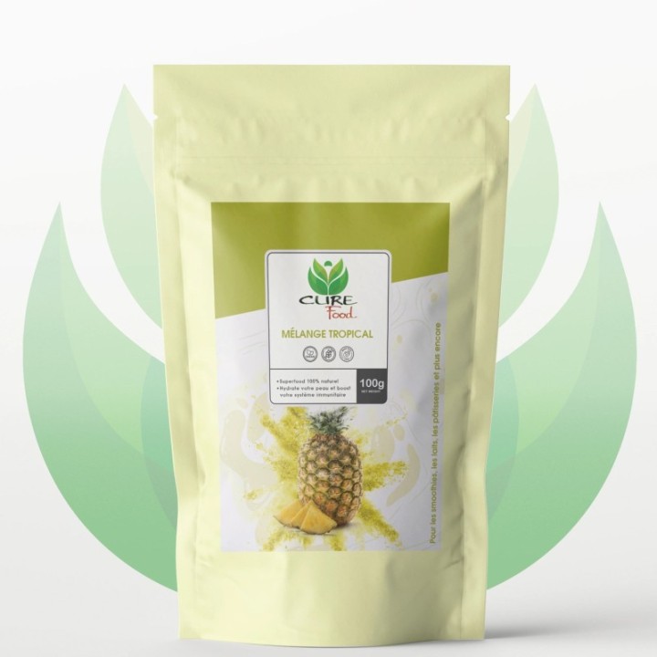 Mélange Tropicale (100% naturel), Eclat & immunité - 100g - CureFood