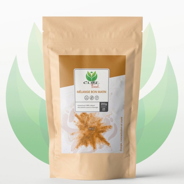 Miscela del buongiorno (100% naturale), stimolante naturale per iniziare la giornata - 200 g - CureFood