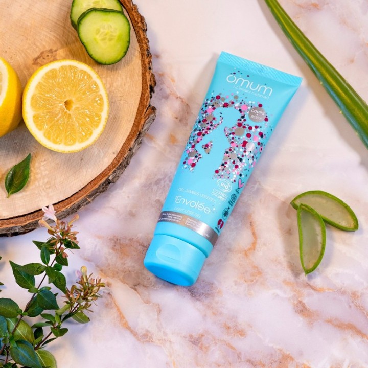 L'envolée, Gel per gambe leggere, biologico e senza mentolo - 125ml - Omum