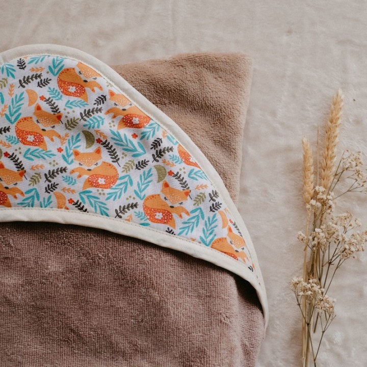 Serviette/Tablier de bain cocoon, ultra absorbante, Forêt enchanté - 140x70cm - NéoBulle