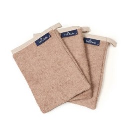 3er-Set Waschhandschuhe, weich & wendbar für Groß und Klein - Néobulle
