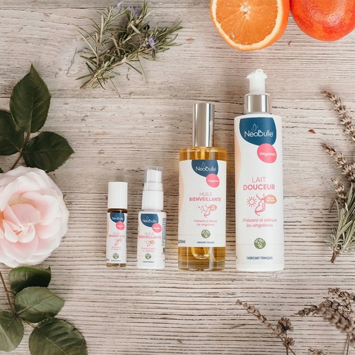 Lait douceur vergetures Bio & 100% naturel - Prévention et hydratation - 200ml - Néobulle