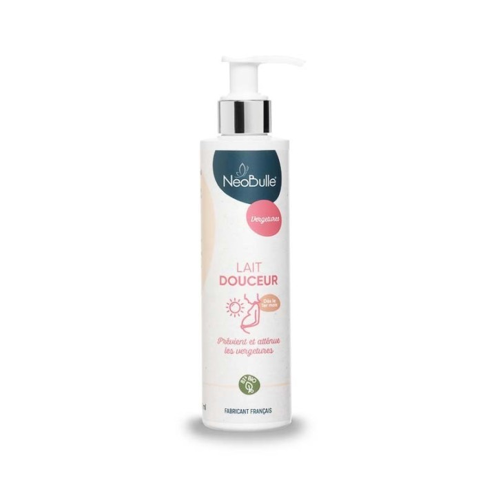 Lait douceur vergetures Bio & 100% naturel - Prévention et hydratation - 200ml - Néobulle