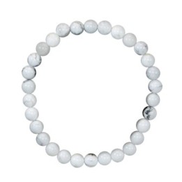 Armband aus Naturstein für Erwachsene - Howlith & Magnesit - 19cm - Irreversible Bijoux
