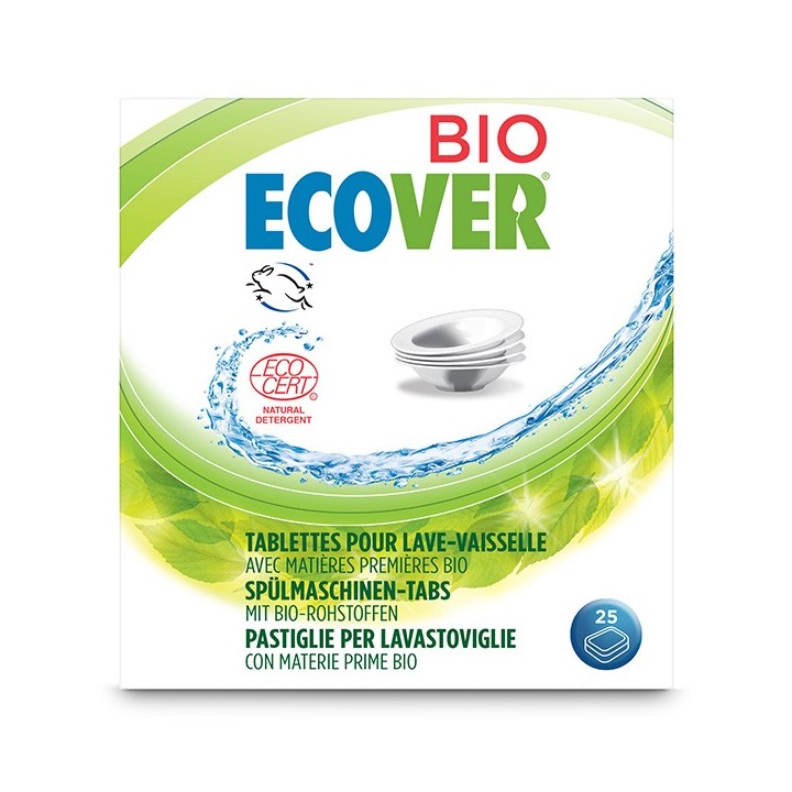 Ancien emballage: Tablettes Bio pour lave-vaisselle - 25 pièces - ECOVER