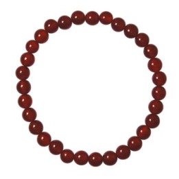 Bracelet en pierre naturelle pour adultes - Cornaline - 19cm - Irréversible Bijoux