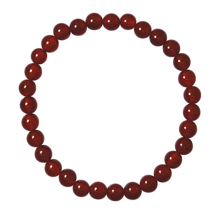 Bracelet en pierre naturelle pour adultes - Cornaline - 19cm - Irréversible Bijoux
