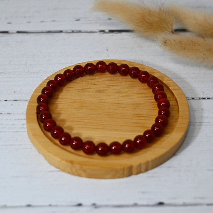 Armband aus Naturstein für Erwachsene - Karneol - 19cm - Irréversible Bijoux