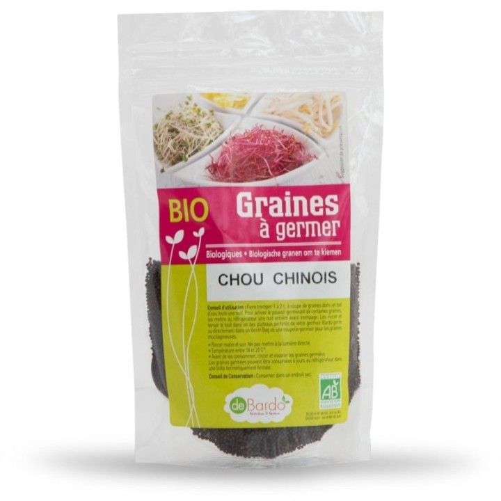 Graines à germer de Chou chinois BIO - 100g - De Bardo