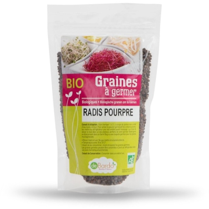 Semi di ravanello viola BIO da germogliare - 200g - De Bardo