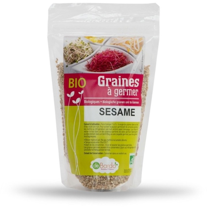 Graines à germer de Sésame entier BIO - 200g - De Bardo