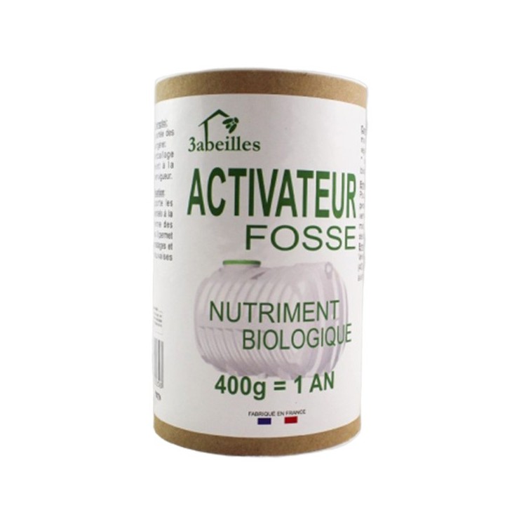 Activateur de fosse septique, nutriment biologique - 400g - 3 Abeilles