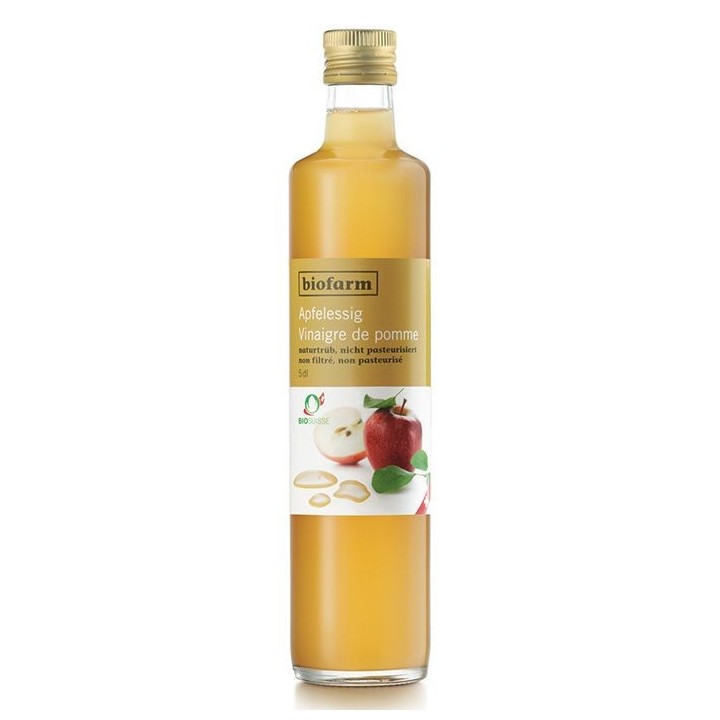 Vinaigre de pomme Bio, non filtré, Suisse - 5dl - Biofarm