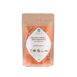 100% natürliche Pflanzenhaarfarbe & BIO, Mittleres Kupfer - 100g - BIO-T