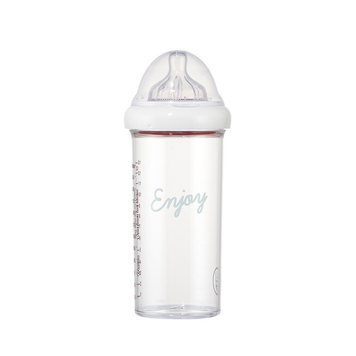 Set di 3 biberon "Enjoy Delicious Milk" - 1x 360ml & 2x 210ml - Il Biberon Francese