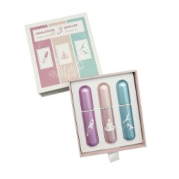 Coffret de 3 inhalateurs d'huile essentielle "Tivalia" - Avec boite en carton - Innobiz