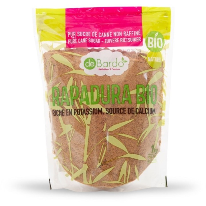 Pur Sucre de canne complet, Rapadura BIO, Non-raffiné - 1 kg - De Bardo