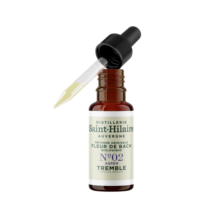 Fiori di Bach BIO "Metodo originale", N° 2, Pioppo tremulo, Aspen (Populus tremula) - 20ml - Saint-Hilaire